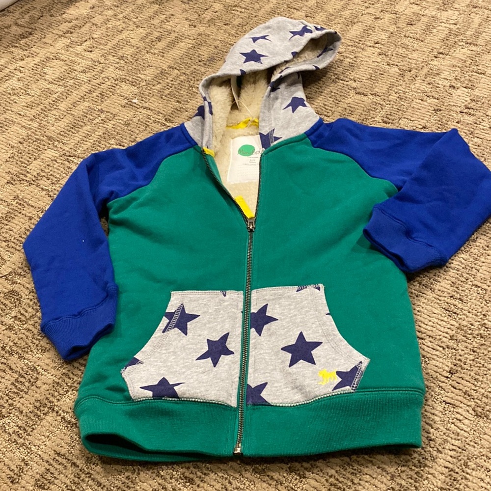 Mini Boden Sherpa lined hoodie